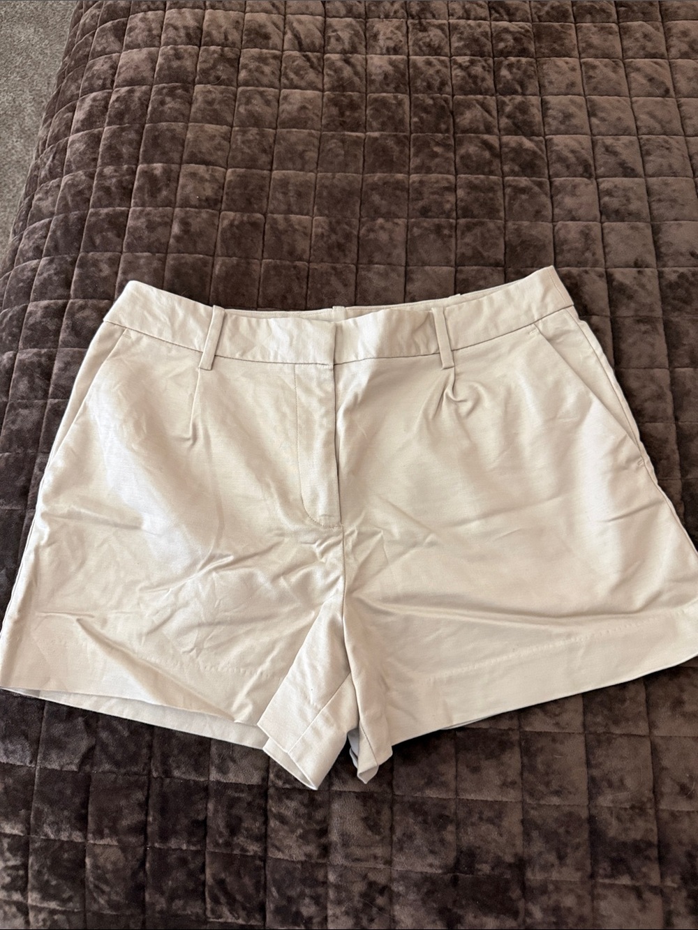 Zara Tan Tailored Shorts
